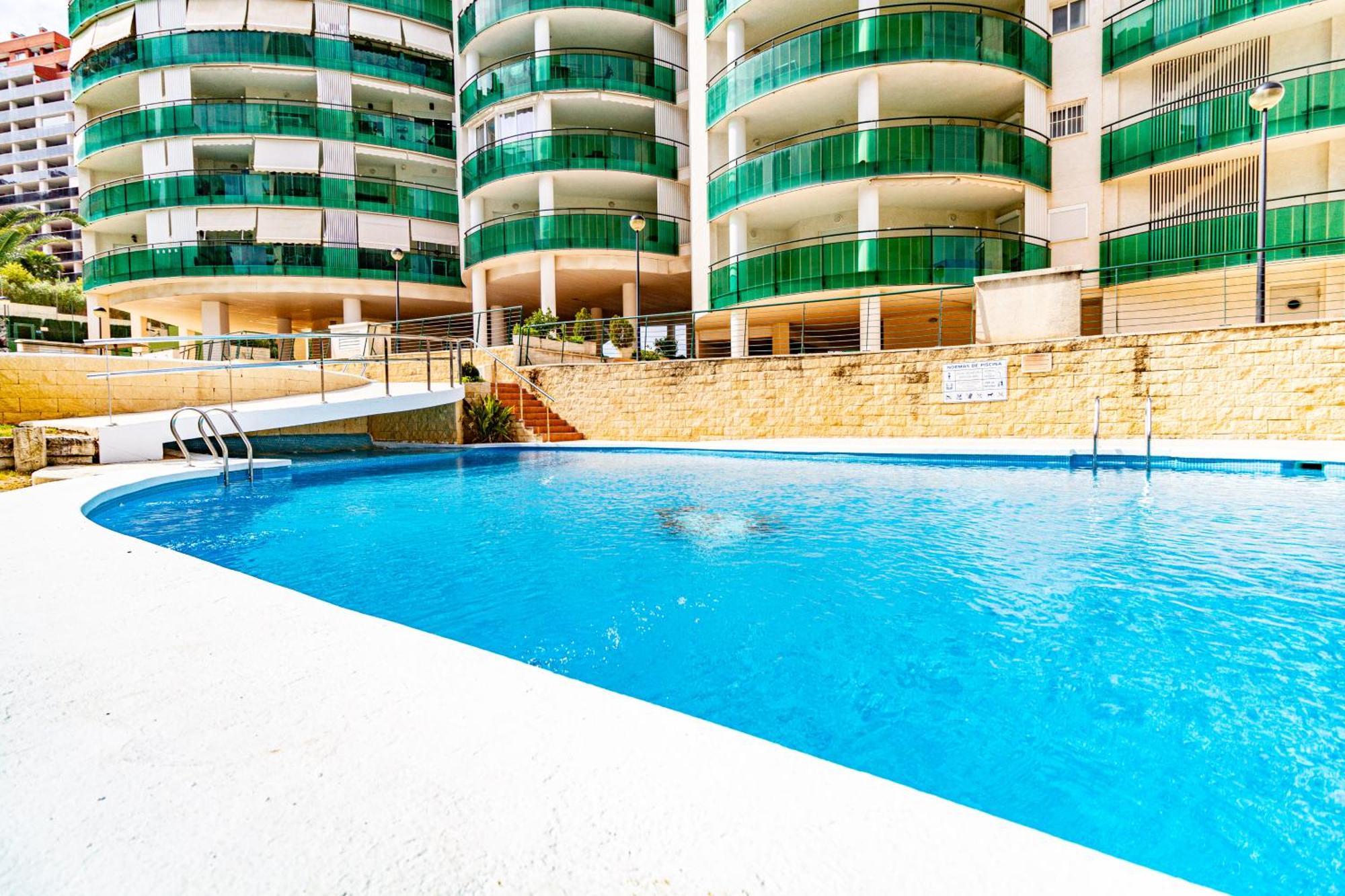 Apartment Vilapark With Pool, Free Parking, Terrace, Beach Benidorm Ngoại thất bức ảnh