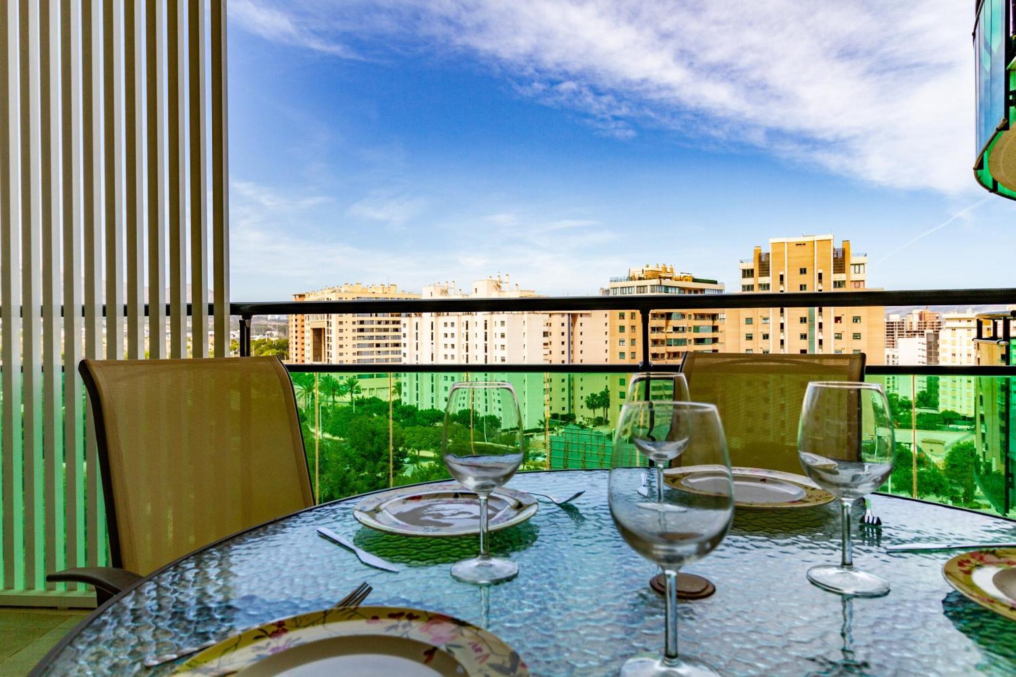 Apartment Vilapark With Pool, Free Parking, Terrace, Beach Benidorm Ngoại thất bức ảnh